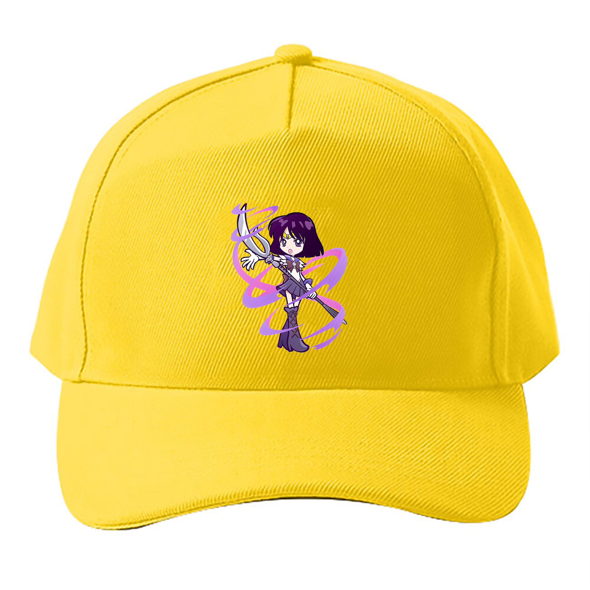 （画像用） 美少女戦士セーラームーン 土萠ほたる Sailor Moon Tomoe Hotaru （セーラーサターン；Sailor Saturn） ベースボールキャップ 綿100％ 男女兼用 帽子 スポーツ